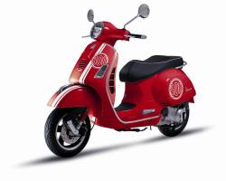 Polep VESPA GTS 300 červený
