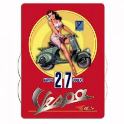 Večný kalendár Vespa krásavica červený