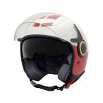 Prilba Vespa VJ Racing Sixties biela