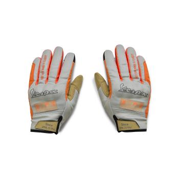 Rukavice VESPA DEC - béžovo/oranžové