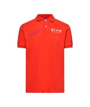 Tričko VESPA DEC Polo - oranžovo-červené