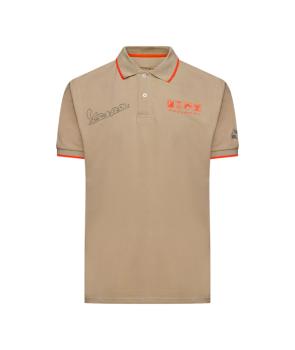 Tričko VESPA DEC Polo - béžové